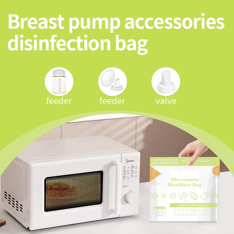 Baby Bottle Sterilizer - 10 Sacos Esterilizadores Reutilizáveis Sem BPA