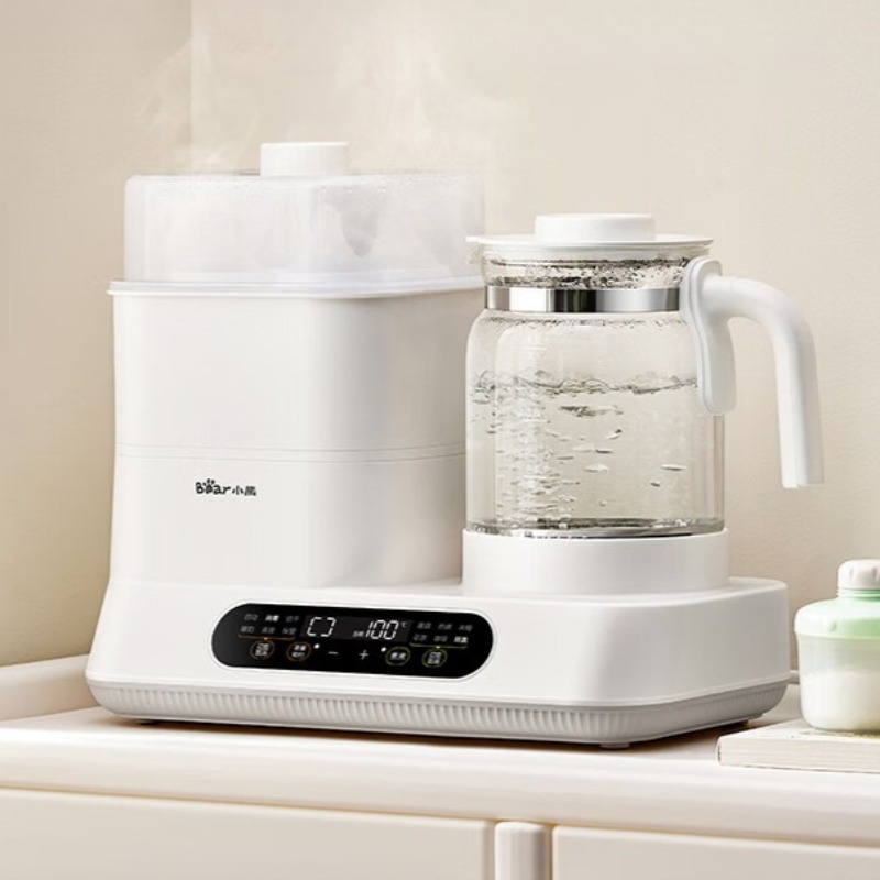 Baby Bottle Sterilizer - Chaleira elétrica Bear, aquecedor de mamadeiras,